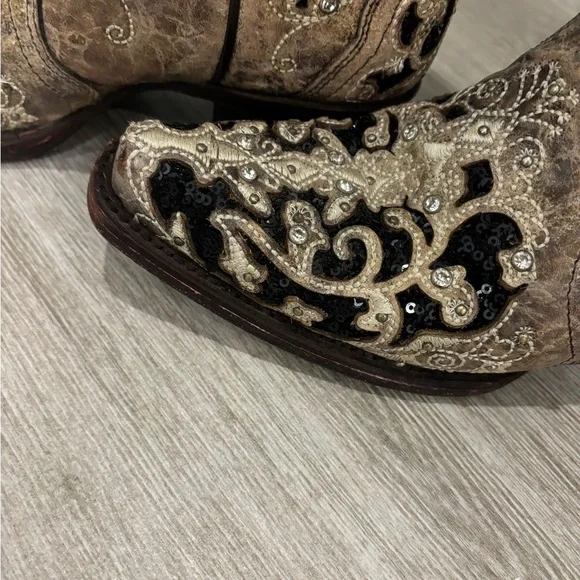 Corral Inlay Sequin boots - Picture 4 of 6